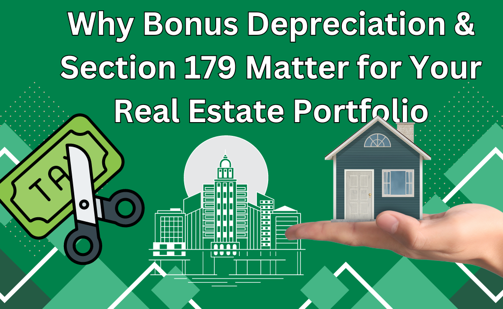 Why Bonus Depreciation & Section 179 Matter for Your Real Estate